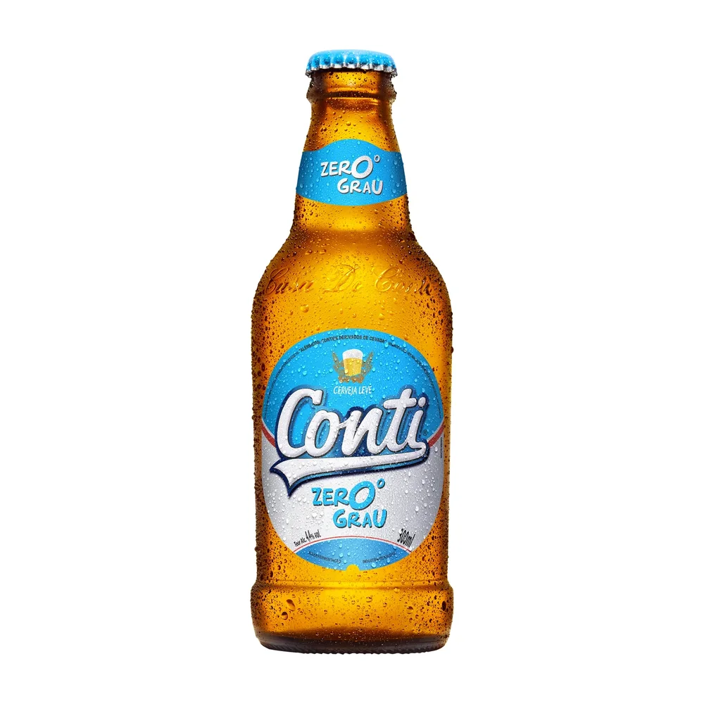 CERVEZA CONTI ZERO GRAU 6X300ML - VIDRO DESCARTAVEL