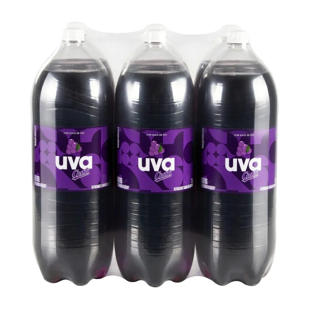 GASEOSA CONTI UVA 6X 3 LITROS  PET DESC.