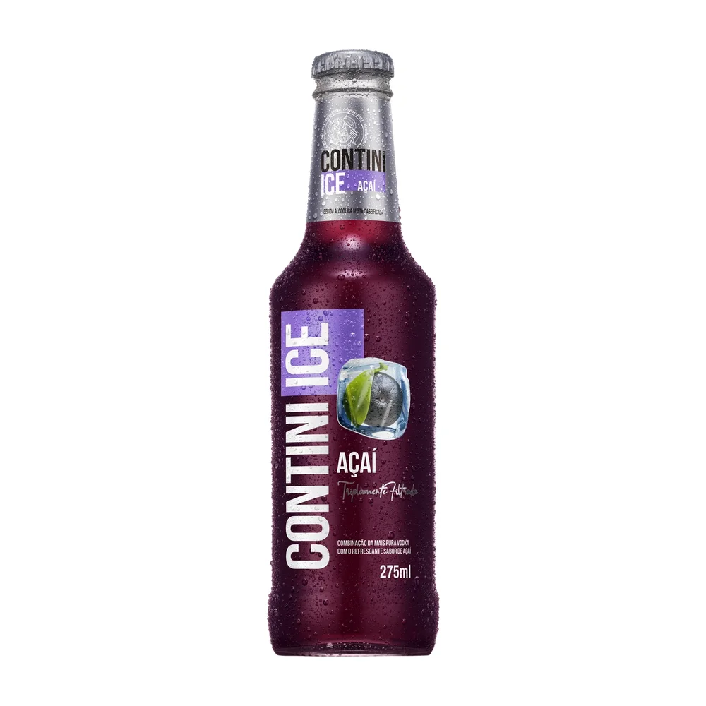 CONTINI ICE ACAI 6X275ML - VIDRO DESCARTAVEL-EXP