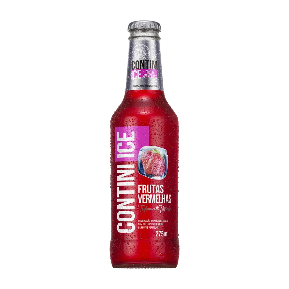 CONTINI ICE FRUTAS VERMELHAS 6X275ML - VIDRO DESCARTAVEL