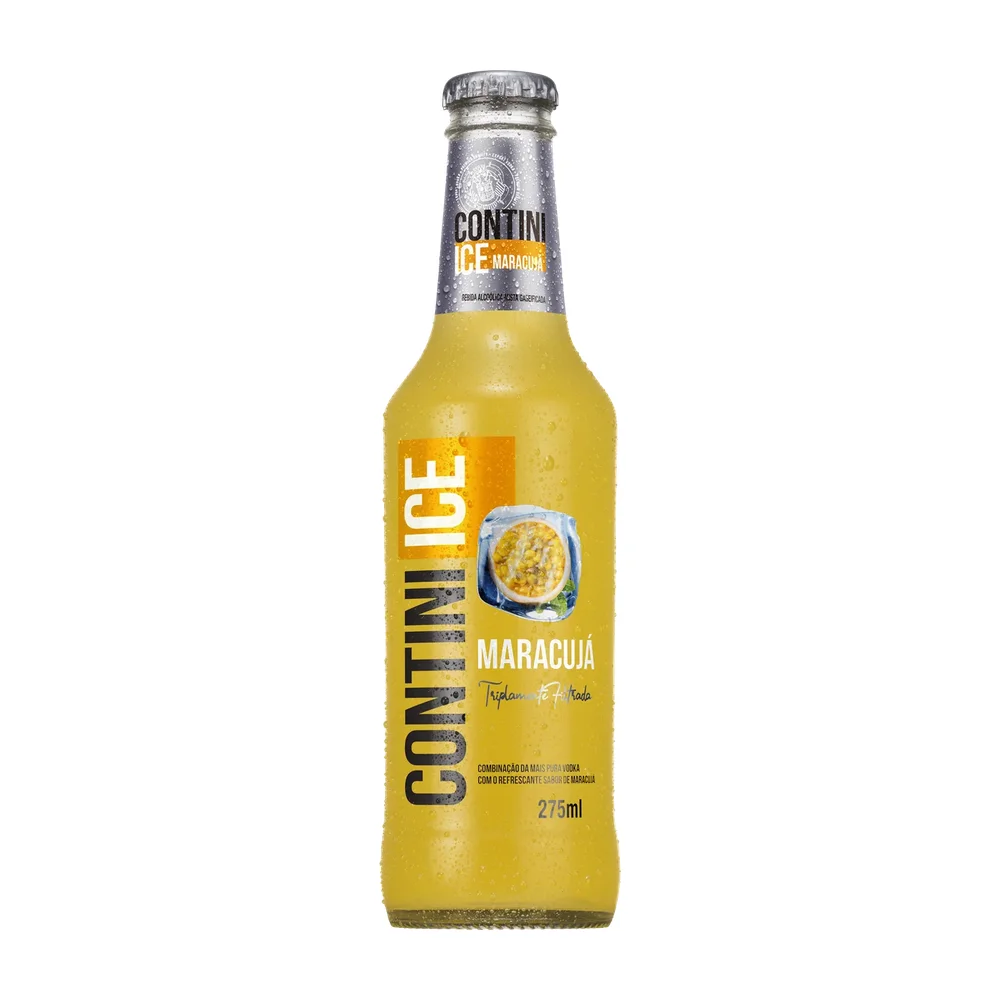 CONTINI ICE MARACUJA 6X275ML - VIDRO DESCARTAVEL