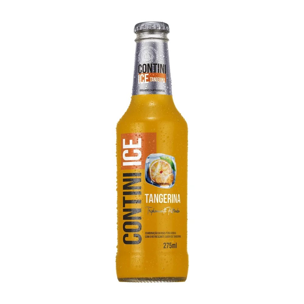 CONTINI ICE TANGERINA 6X275ML - VIDRO DESCARTAVEL